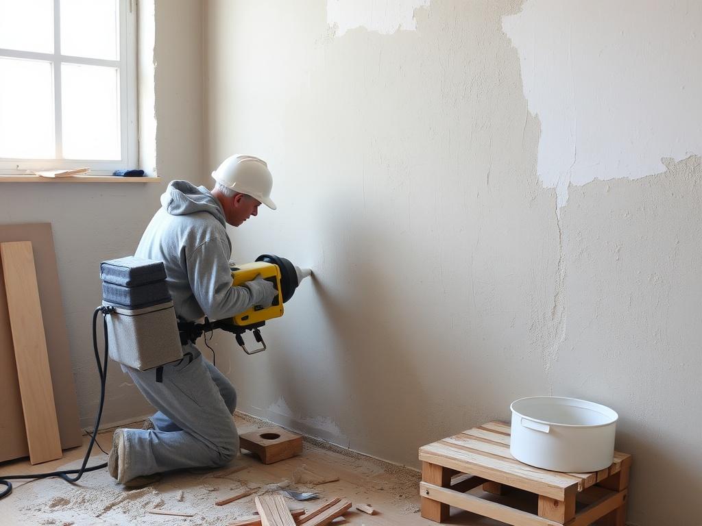 Механизированная штукатурка в коттедже как оштукатурить дом за несколько дней